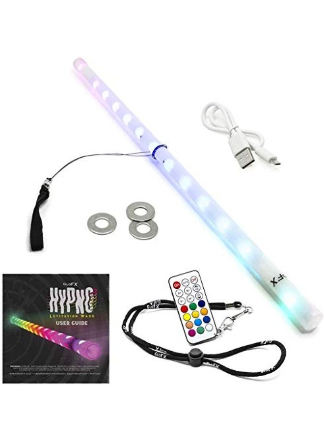 GloFX GloFX Hypno LED Levitation Wand â€“ Short String Light Up LED Levi Wand Flow Toy - Image 3