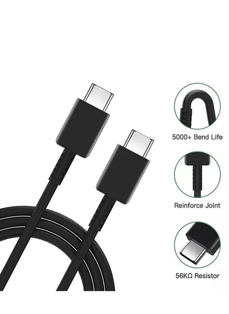 JAJEEK "Charging Cable - Type C Cord (3A, 1.8m) Fast Charge & Data Transfer, 2-Pack – Durable Black USB-C Charger for Phones, Tablets & Laptops" - Image 2