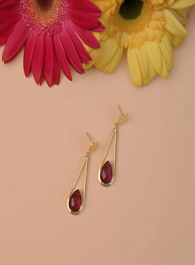 Emilia Stylish Earrings Combo for Women and Girls | Set of 2 Lightweight Teardrop Earrings for Casual and Occasional Wear - Image 2