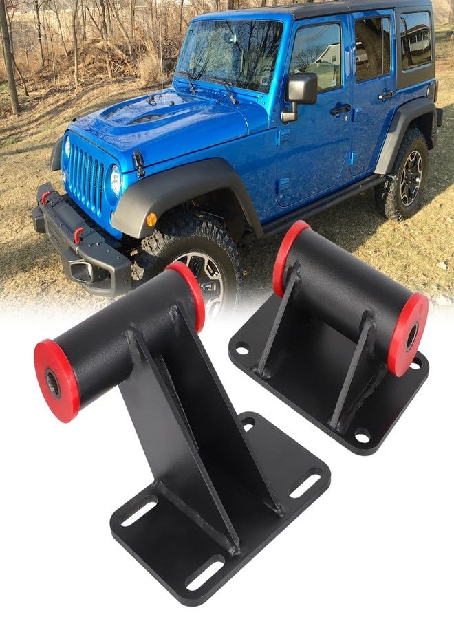 WIKIBB for 07-18 Jeep Wrangler JK Swap LS1 LSX LS2 LS3 Gen 3 Gen4 LS Engine Mounts Set - Image 1