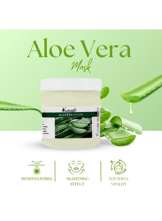 Feelhigh Face & Body Aloe Vera Mask Enriched with aloe vera & Chocolate Scrub- Skin care products (2 Items in the set) - Image 2