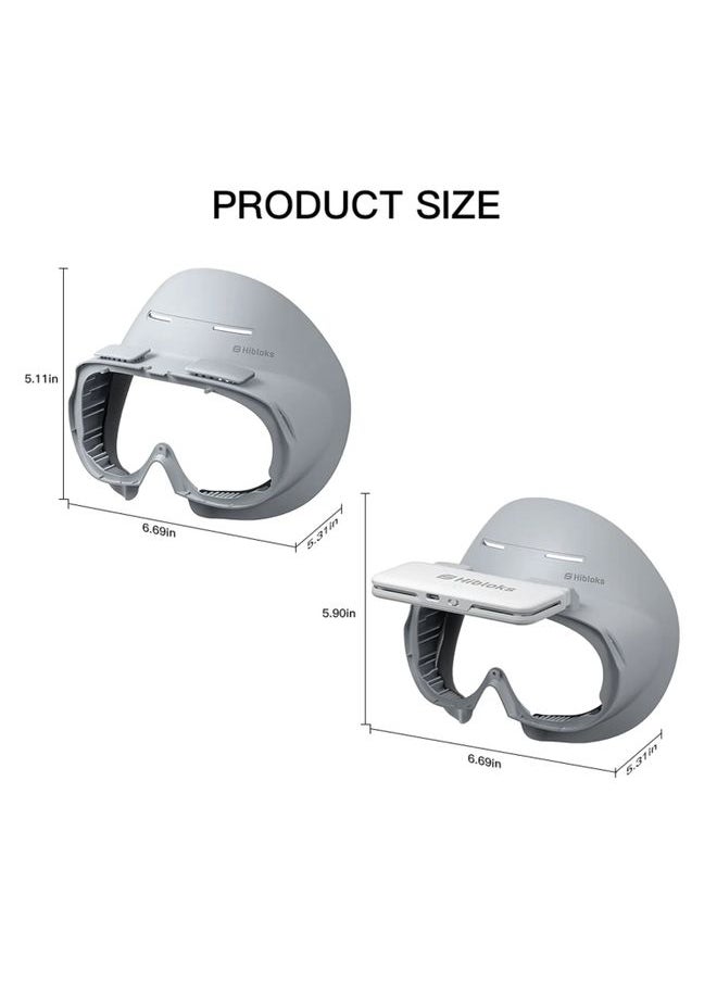 Generic - For PICO 4 Hibloks VR Glasses Face Cushion Protector Pad With Fan, Spec: 1pc PU Cotton - Image 1