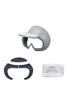 For PICO 4 Hibloks VR Glasses Face Cushion Protector Pad With Fan, Spec: 1pc PU Cotton