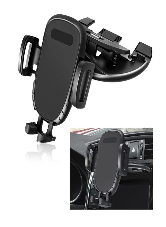 Gasedin Cell Phone Holder for Car, 360° Rotatable Auto Phone Mount for CD Slot, Hands Free Car Phone Holder Universally Compatible with All Phones, Universal Car Accessories - Image 1