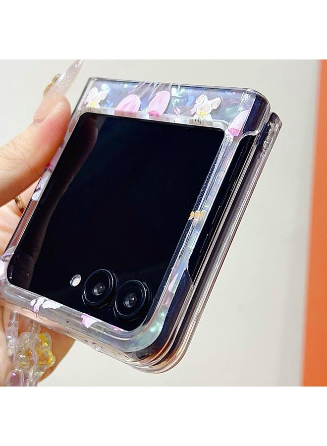 S-TOP Case For Motorola Razr 50 Shell Texture Flower Pattern Protective Phone Case - Image 5