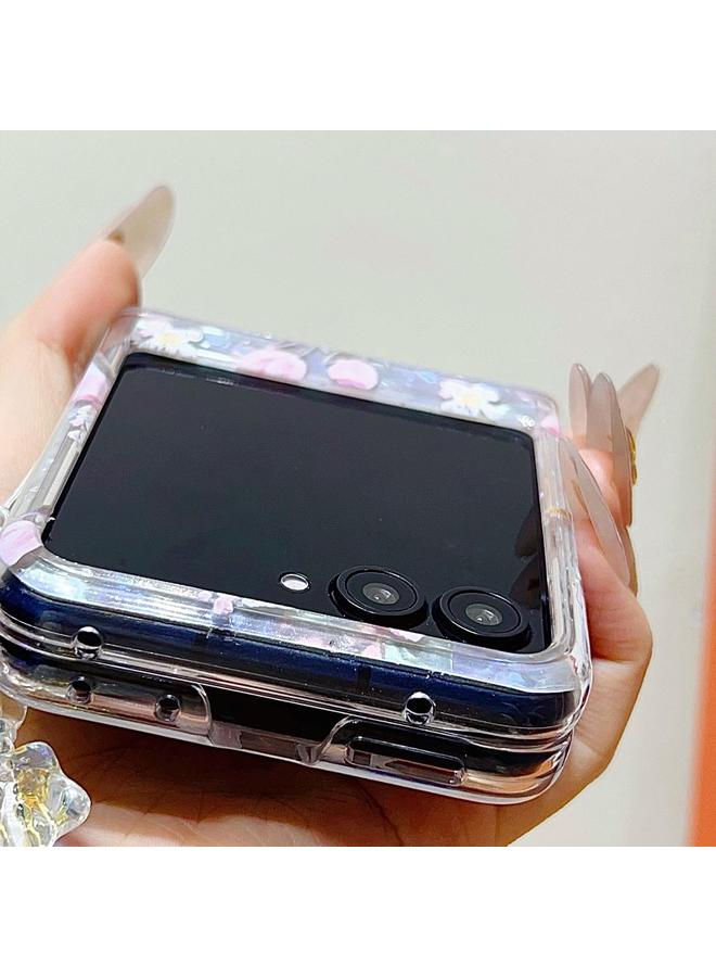 S-TOP Case For Motorola Razr 50 Shell Texture Flower Pattern Protective Phone Case - Image 4