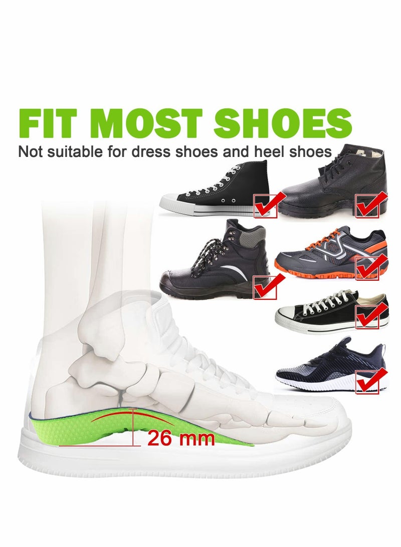 KASTWAVE Plantar Fasciitis Arch Support Insoles for Men and Women, 3/4 Length Hard Orthotics Shoe Inserts with Deep Heel Cup for Flat FeetRelieve Foot, Arch and Heel Spur Pain - Image 4