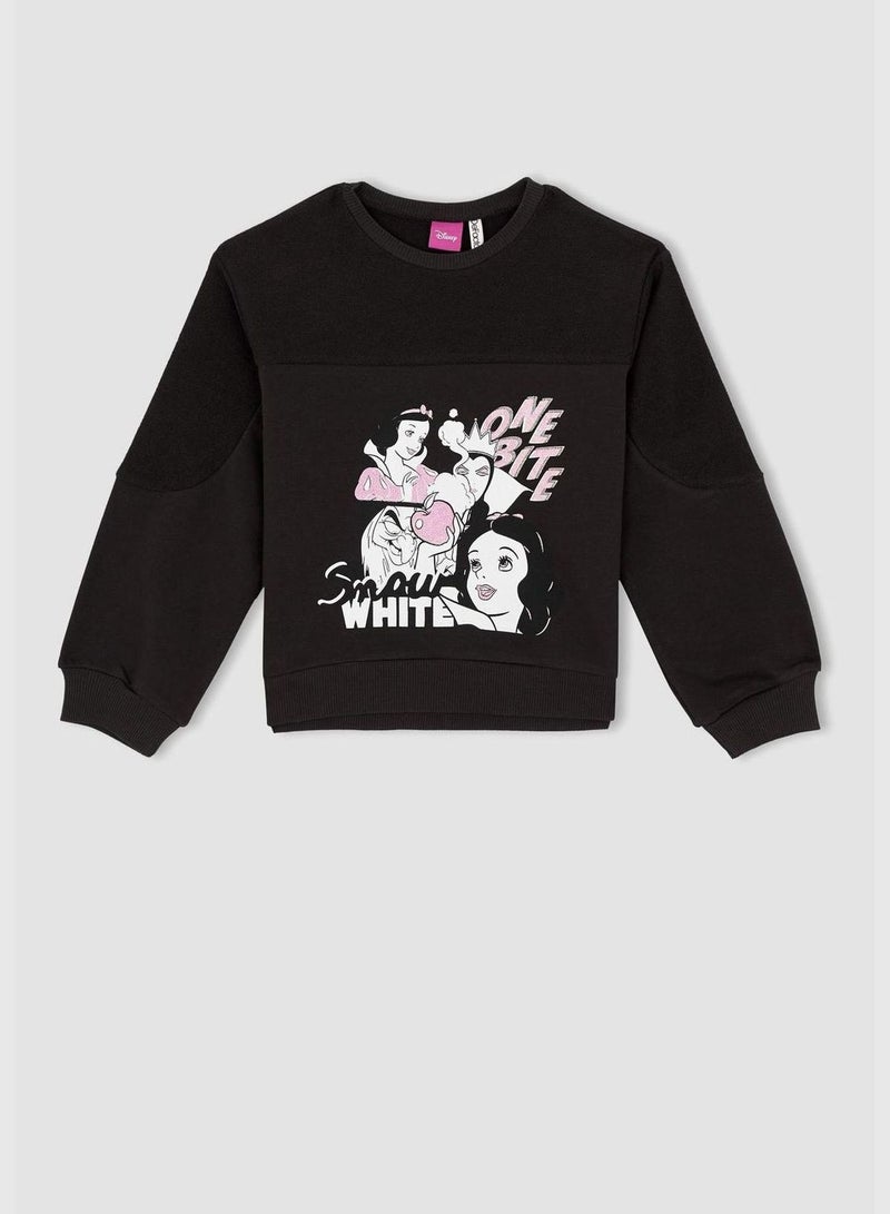 DeFacto Girl Disney Princess Licenced Relax Fit Crew Neck Long Sleeve Knitted Sweatshirt  - Image 5