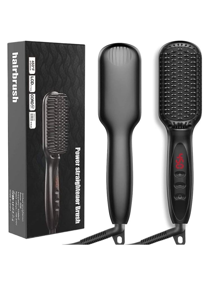 general Heating Straightening Comb Hair Straightener Brush Straightener Brush Beard Comb Styling Iron Smoothing Comb Mini Hair Straightener - Image 2