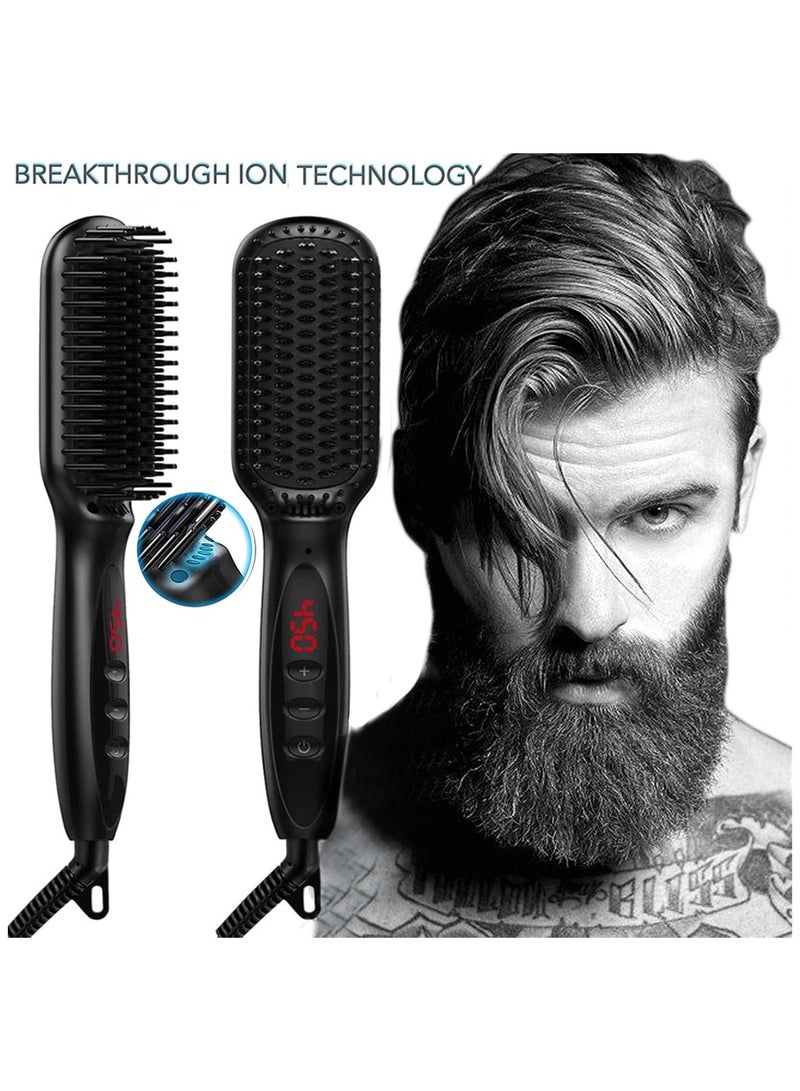 general Heating Straightening Comb Hair Straightener Brush Straightener Brush Beard Comb Styling Iron Smoothing Comb Mini Hair Straightener - Image 5