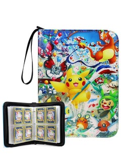 Y&D 4-Pocket Binder Compatible with Pokemon Card, 400 Pockets Portable Trading Cards Holder Collector Album 50 Removable Sheets for Boys Girls  - Image 1