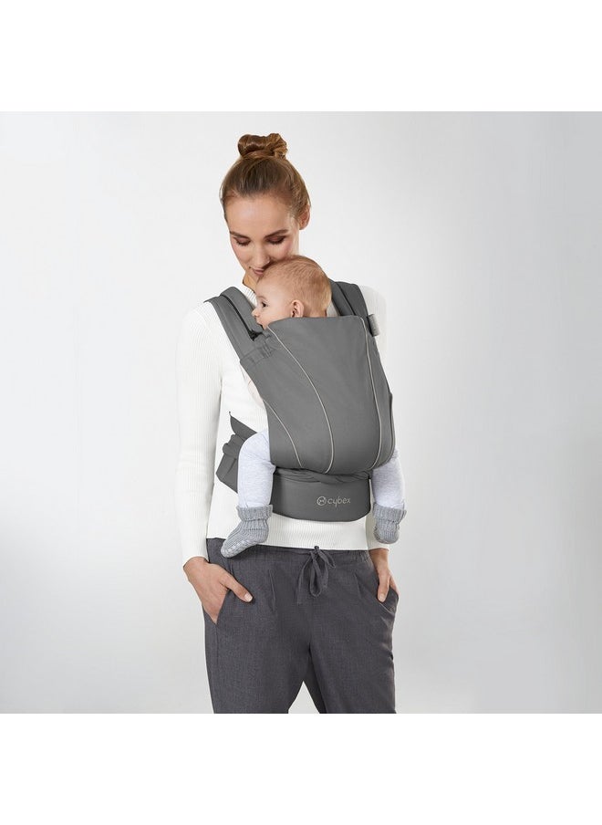 cybex Cybex Maira Tie Baby Carrier, Adjustable Baby Carrier from Newborn up to 33 lbs, Denim Blue, One Size  - Image 2