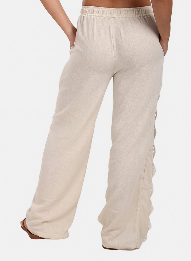 Clue Boho Crochet Panel Pants - Image 4