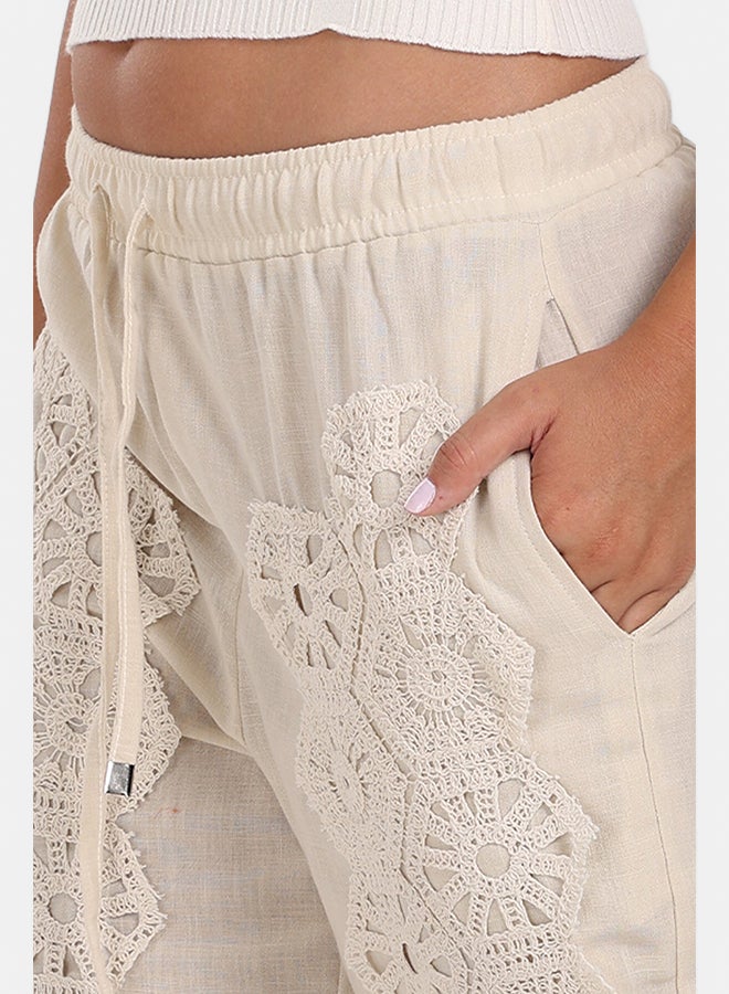 Clue Boho Crochet Panel Pants - Image 5