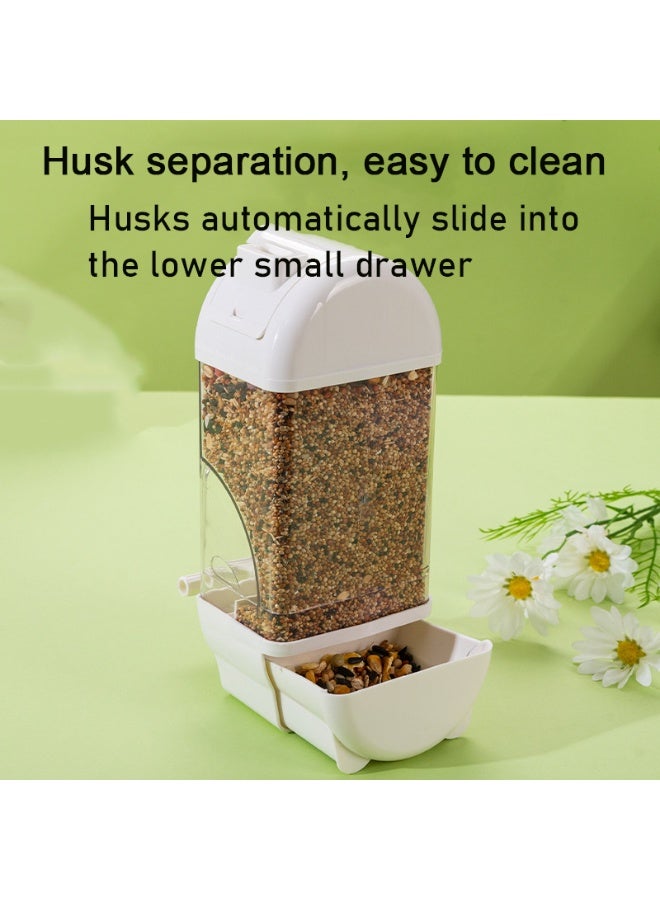 Automatic Bird Feeder, No-Mess 800ml Parrot & Canary Feeder with Seed Tray, Cage Accessories for Pet Parrots, Canaries, Pigeons, Budgies - Image 4