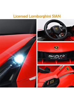 Licensed Lamborghini Sian Rechargeable Battery Operated Car For Kids Ride On Baby Car With Remote Music Led Light Kids Car Electric Car Battery Operated Ride On Car For Kids 2 To 6 Year Boy Girl Red - pzsku/Z0FF0387B335300ED6F13Z/45/_/1659089900/eb2765b7-4306-4037-9dd3-d9b565b4065a