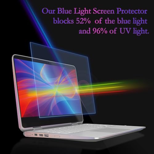 EZ-Pro Screen Protector Premium Anti Blue Light and Anti Glare Screen Protector (3 Pack) for 14 Inches Laptop. Filter out Blue Light and relieve computer eye strain to help you sleep better - Image 3
