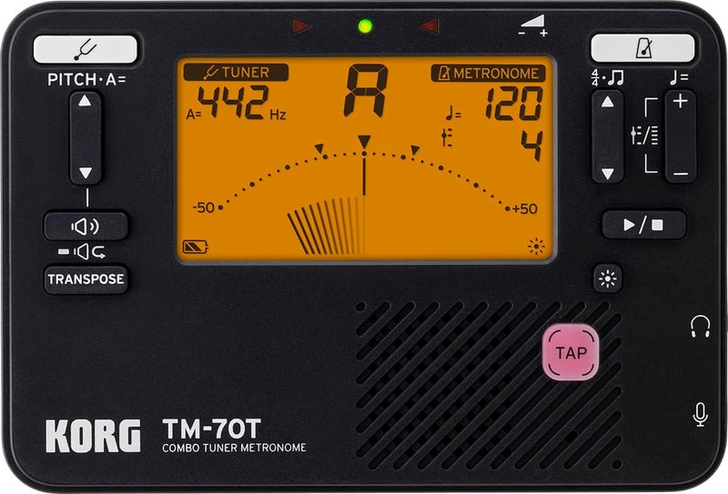 Korg TM70 Combined Metronome and Chromatic Tuner - Black - Image 1