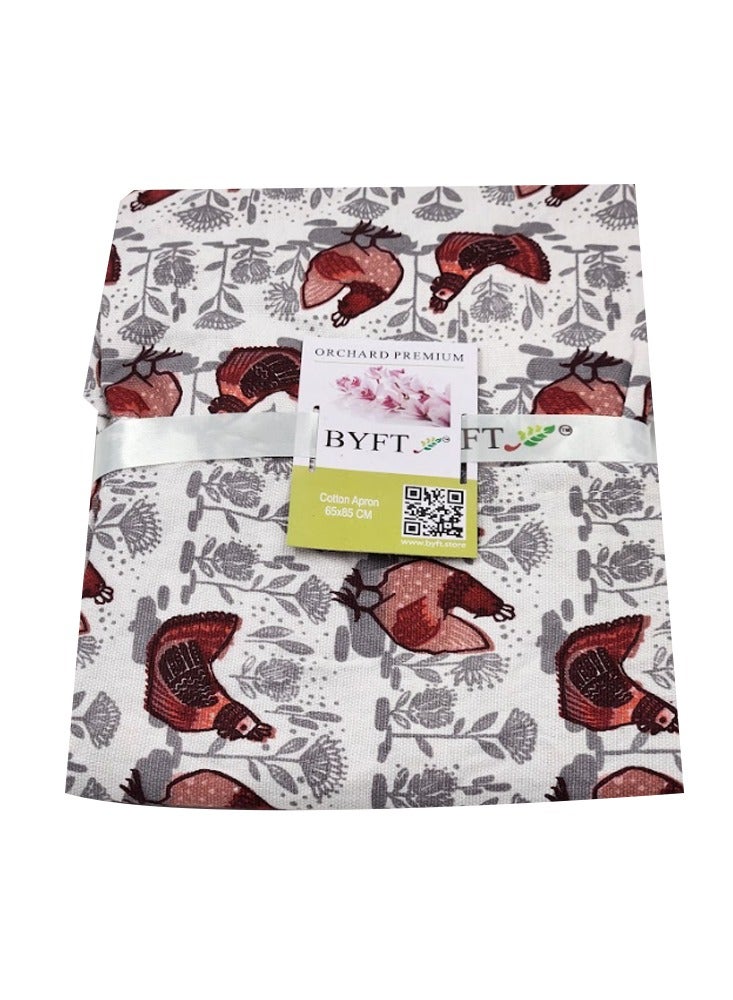 BYFT Orchard Kitchen Apron-Hen Design - Image 3