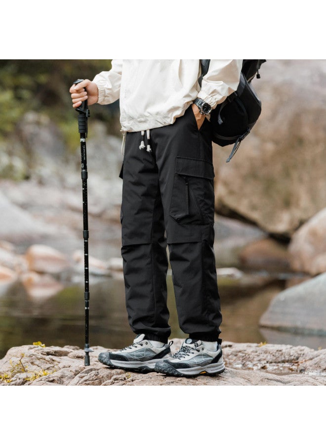 YaYa Duck Down Outdoor Hiking Loose Workwear Mountain Style Casual Warm Men's Cuffed Down Pants - Image 4