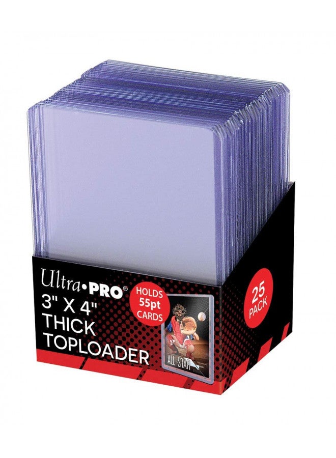 Ultra Pro 3" X 4" Action Packed 55PT Toploader 25ct