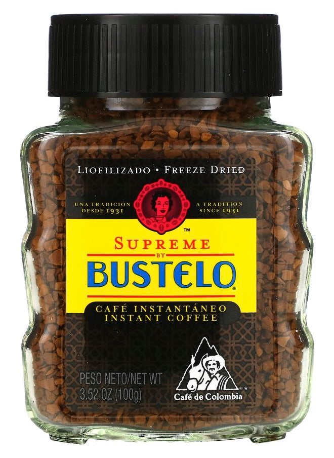Café Bustelo Supreme by Bustelo Instant Coffee Freeze Dried 3.52 oz (100 g) 