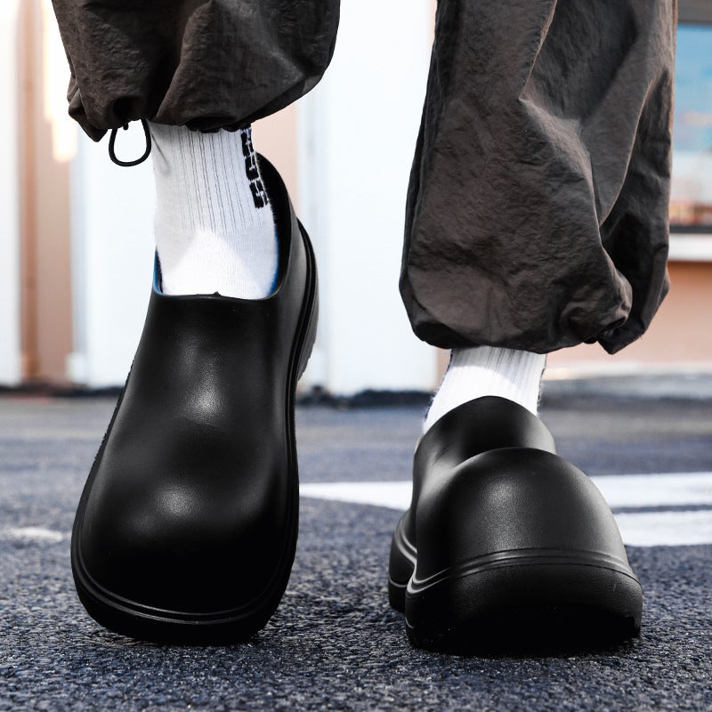 Eva Thick-Soled Height-Increasing Derby Shoes Men'S And Women'S Non-Slip Mickey Big-Toe Shoes Ins Feng Shui Shoes Rain Boots Slip-On - Image 4
