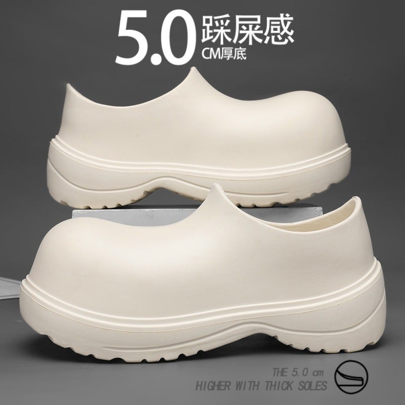 Eva Thick-Soled Height-Increasing Derby Shoes Men'S And Women'S Non-Slip Mickey Big-Toe Shoes Ins Feng Shui Shoes Rain Boots Slip-On - Image 2
