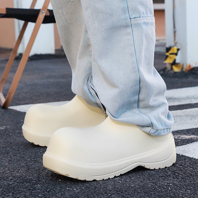 Eva Thick-Soled Height-Increasing Derby Shoes Men'S And Women'S Non-Slip Mickey Big-Toe Shoes Ins Feng Shui Shoes Rain Boots Slip-On - Image 3