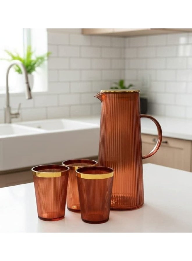 Shock-resistant acrylic pitcher set - Image 1