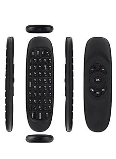 Universal TV Remote Control, Wireless Air Mouse With Keyboard for Smart TV, Set-Top Box, media player and More Color: Black