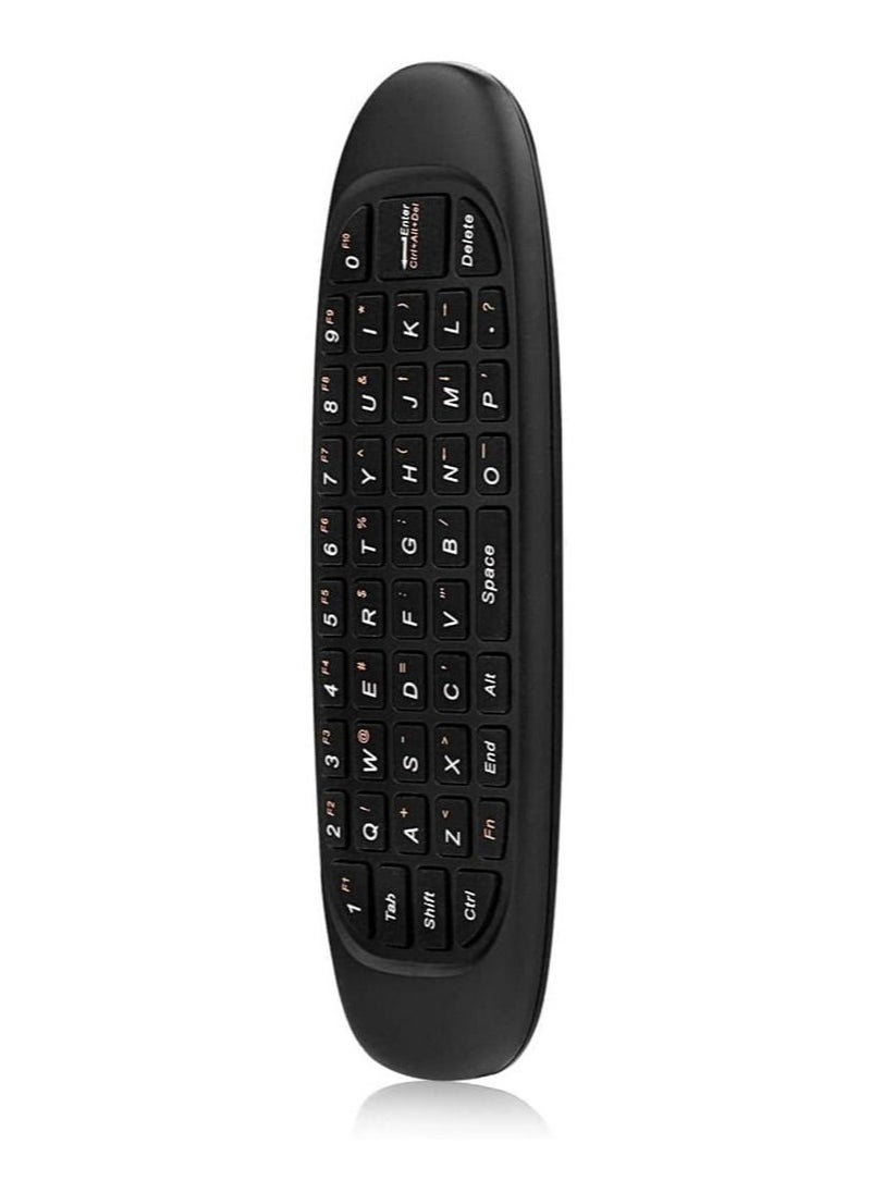Generic - Universal TV Remote Control, Wireless Air Mouse With Keyboard for Smart TV, Set-Top Box, media player and More Color: Black - Image 1