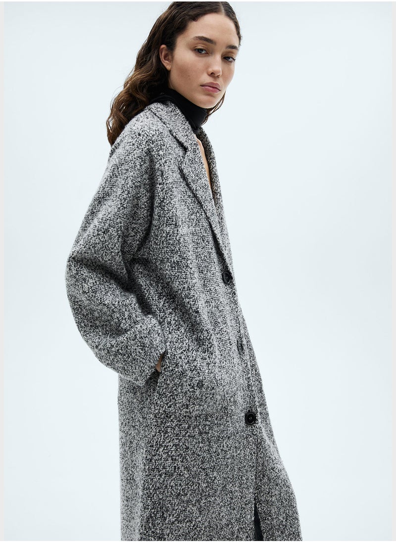 MANGO Coat Ganso Button Detailed Coat  - Image 1