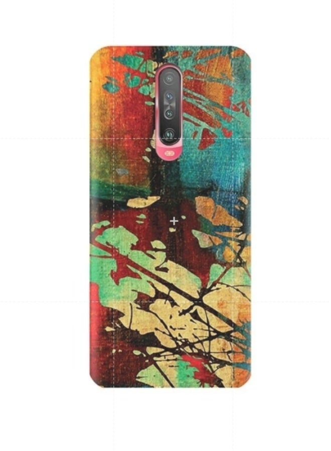 إيه إم سي ديزاين غطاء حماية لهاتف شاومي بوكو X2 بتصميم فني كلاسيكي بنمط جرونج متعدد الألوان