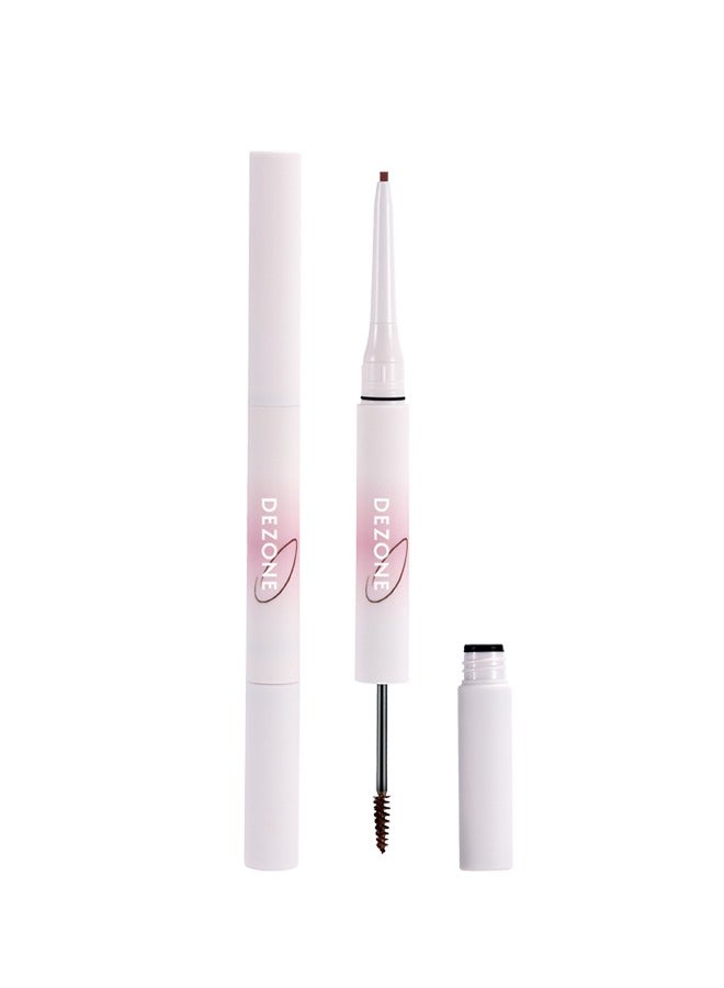 DEZONE 2-in-1 eyebrow pencil all-day wear-H02 coffee brown - Image 1