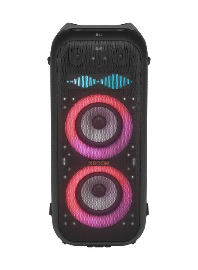 LG 2.2 CH XBOOM Portable Tower Speaker with Pixel LED Lighting | Bluetooth | Floor Standing | Super Bass | IPX4 | XL9T Black - Image 1