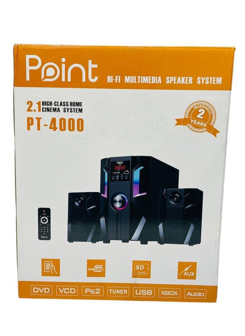 point Subwoofer For Computer with Bluetooth Connection - AUX Cable - Memory Card port - USB port And Remote Control PT-4000 - pzsku/Z0FF0BF639CD32F8E7BE3Z/45/_/1733662179/99a6fc91-cb46-4b4d-b0ad-4dd3018a8aa1