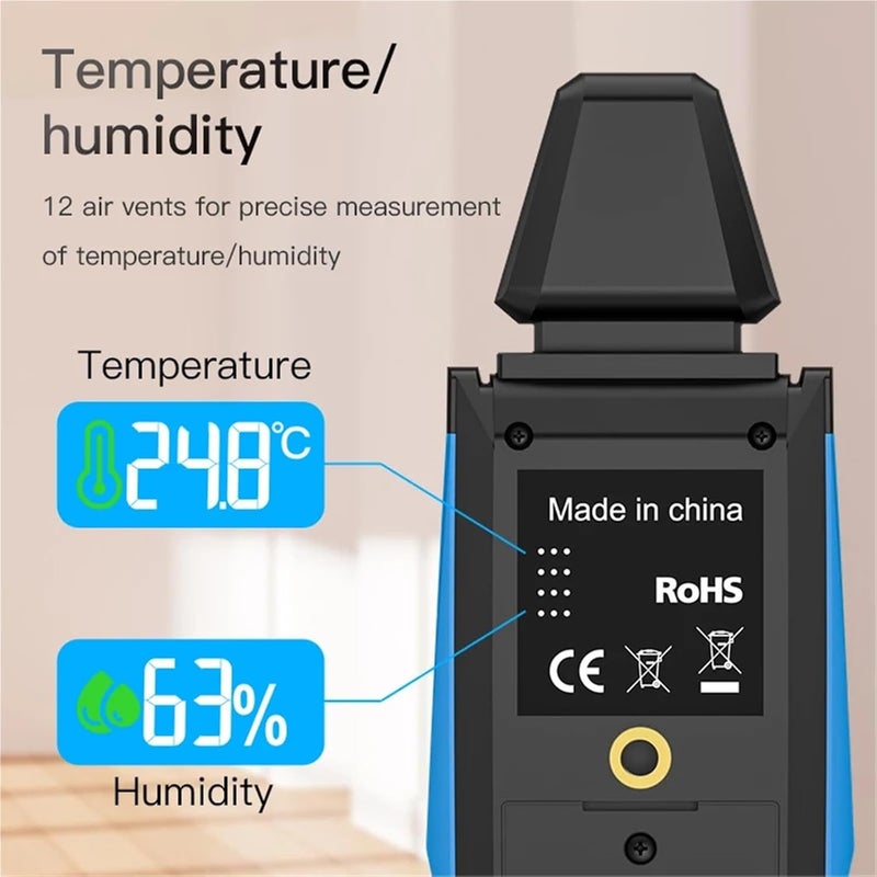 Geiger Counter, Emf02r Color Screen Emf Meter 30mhz~8ghz High Frequency Electromagnetic Radiation Detection Electric/Magnetic Field Tester Home, Office, Outdoor - Image 5