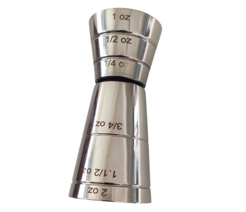 NJ OVERSEAS NJ 304 SS Double Sided Peg Maker | Stainless Steel Jigger I Multi-Level Cup I Cocktail Jigger | Multiple Capacities Marked one Tool : 1 Pc. - Image 3