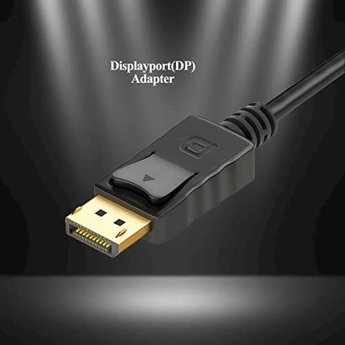 Anbear DisplayPort to VGA Adapter, Gold Plated DisplayPort for Enabled Desktops and Laptops to VGA Converter 1080P@60HZ(1Pack, DP) - Image 2