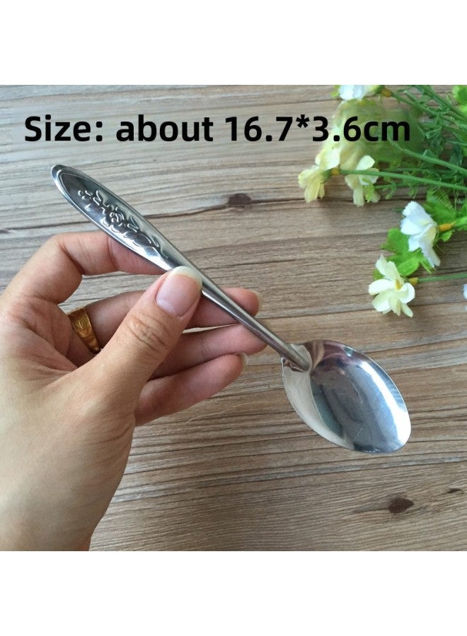 Stainless Steel Commercial Small Spoon Digging Watermelon Special Long Handle Spoon Fruit Spoon Disposable Watermelon Iron Spoon-Color:More Than 21000 Branches-Specifications:* Square Head Spade *  - Image 5