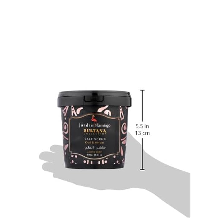 Jardin Flamingo Oud and Amber Sultana Salt Scrub 800 g - Image 3