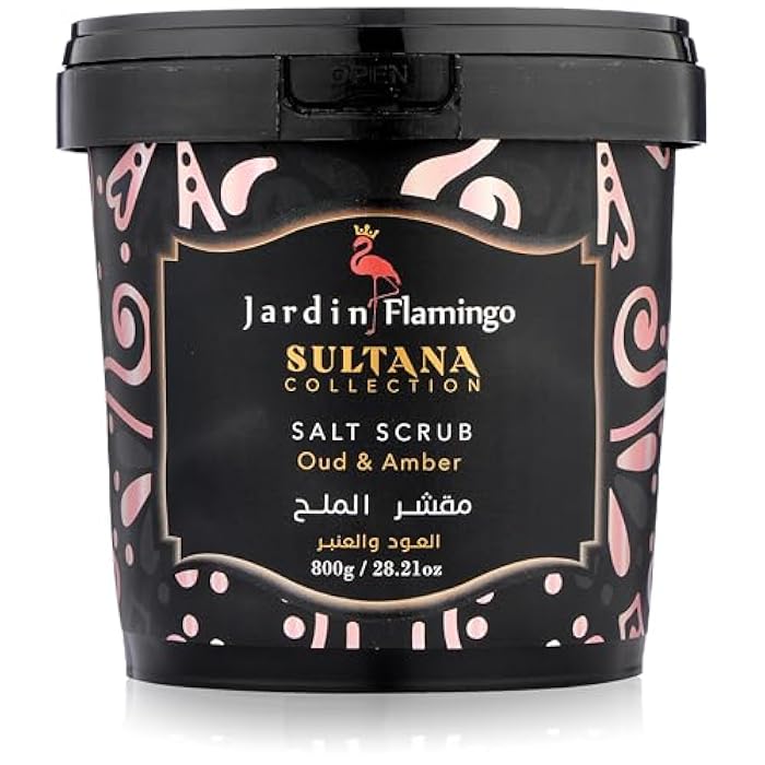 Jardin Flamingo Oud and Amber Sultana Salt Scrub 800 g - Image 1