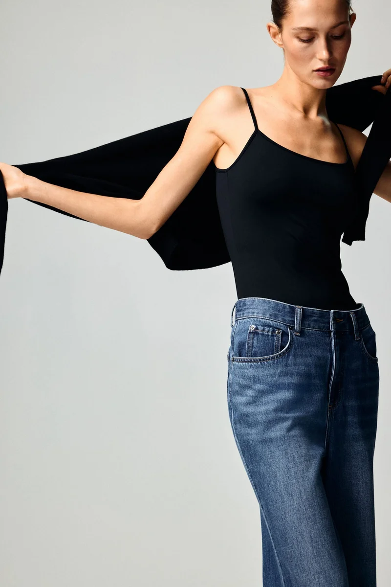 H&M Microfibre strappy top