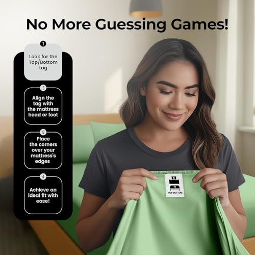 Utopia Bedding Full Fitted Sheet - Bottom Sheet - Deep Pocket - Soft Microfiber -Shrinkage and Fade Resistant-Easy Care -1 Fitted Sheet Only (Sage) - Image 5