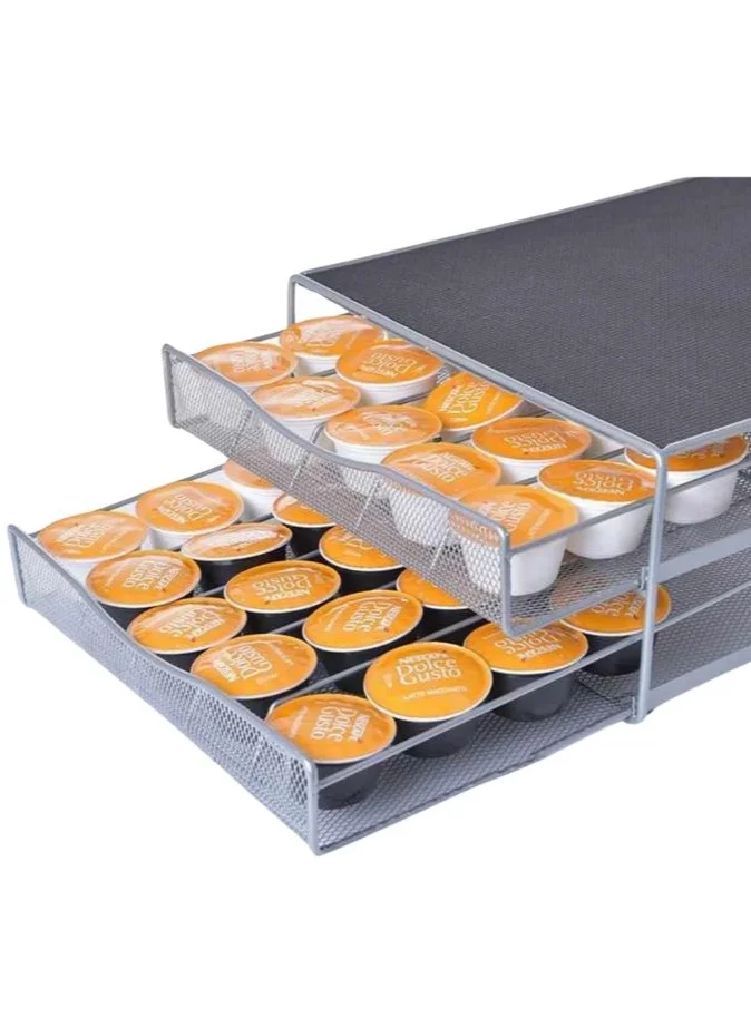 1 تشيس Double Layer Coffee Capsule Holder Drawer