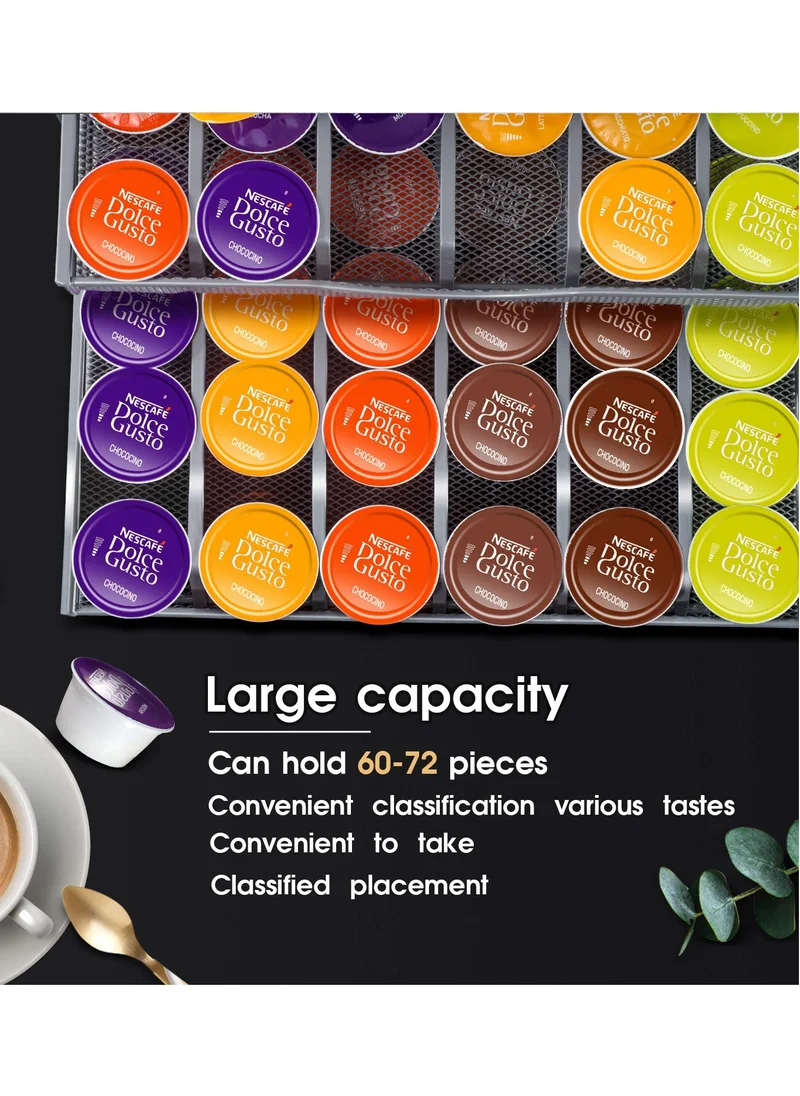 1 تشيس Double Layer Coffee Capsule Holder Drawer