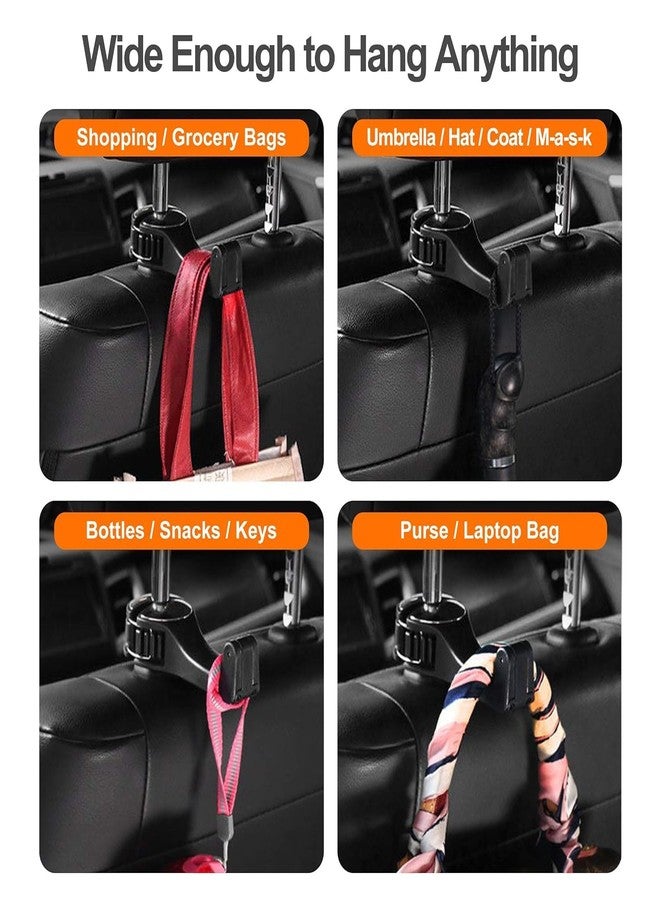 KINJAL MAX Car Hooks with Phone Holder, Car Seat Hooks for Purses and Bags, Universal Rotation Headrest Hooks Purse Holder for Car, Car Purse Hook Holder - Image 5