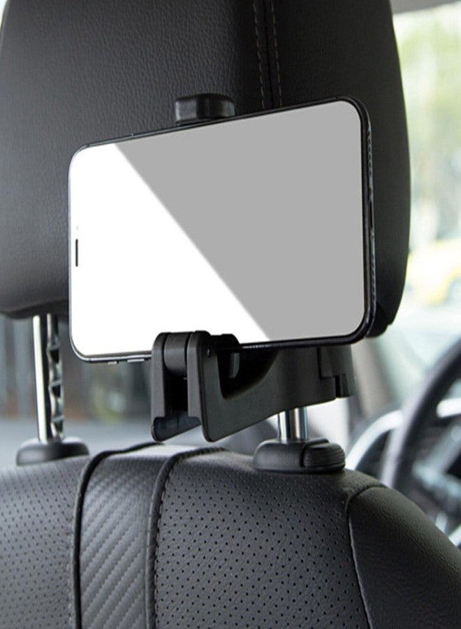 KINJAL MAX Car Hooks with Phone Holder, Car Seat Hooks for Purses and Bags, Universal Rotation Headrest Hooks Purse Holder for Car, Car Purse Hook Holder - Image 3