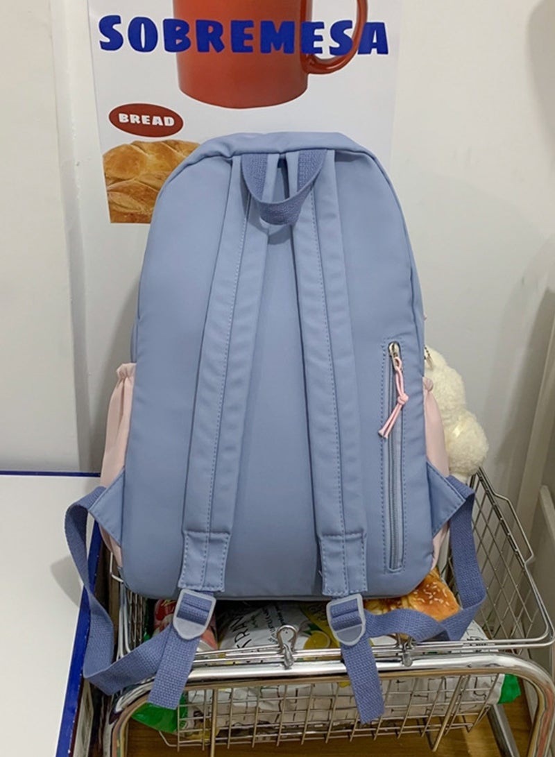 شاربدو حقيبة ظهر أرنب لطيفة للنساء والفتيات - حقيبة كتب كمبيوتر محمول برسومات كرتونية جميلة مع حقيبة ظهر مدرسية، وجيب كمبيوتر محمول مقاس 15.6 بوصة، وجيوب لزجاجات المياه - Image 5